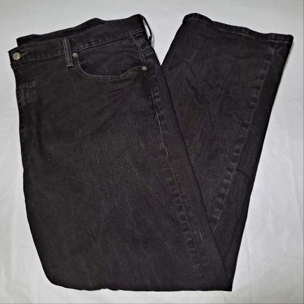 Levi's 569 Men's Jeans 40x32 Actual 42x31 Black Regular Fit Stretch Straight Leg